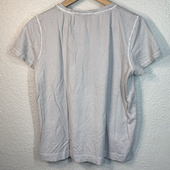 Poetry T Shirt Women 10 Gray Tee Short Sleeved Neutral Minimalist Boho Casual - Picture 2 of 7